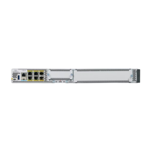 Router Cisco C8300-1N1S-4T2X, 1RU platform with 1 SM slot and 1 NIM slot plus 2 x 10Gbps and 4 x 1Gbps embedded Layer3 Ethernet ports